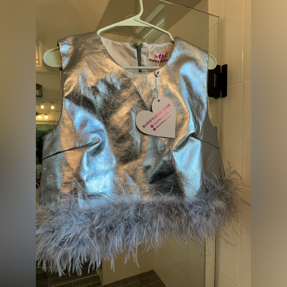 Buddylove top - new with tags - silver - size medium - Picture 2 of 3